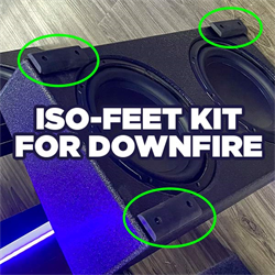 Audiomobile ISO-FEET Kit for Enclosure Downfire Installation