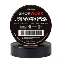 ShopWorx Vinyl Electrical Tape (1700 Grade - 3/4" x 60 ft. - 10 pk.)