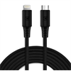Additional images for Caseco USB C to Lightning Cable (2 Meter - Braided - Black - MFI Certified)