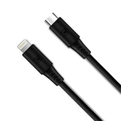 Caseco USB C to Lightning Cable (2 Meter - Braided - Black - MFI Certified)