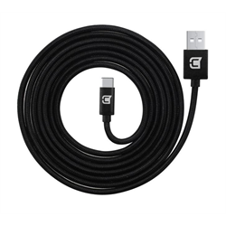 Caseco USB A to USB C Cable (2 Meter - Braided - Charcoal)